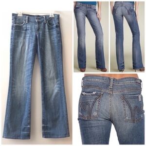 CITIZENS OF HUMANITY Low Waist Bootcut Jeans Boho 111